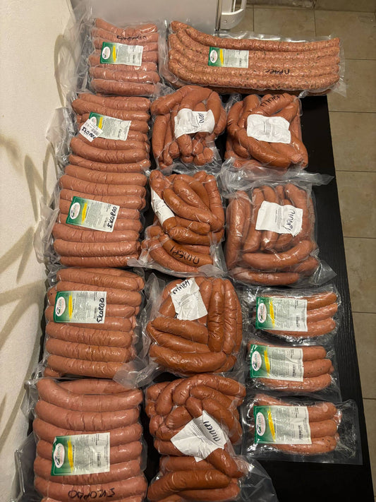 🧂 Sausages – Classic Greek Flavor. Price: £10.00/kg